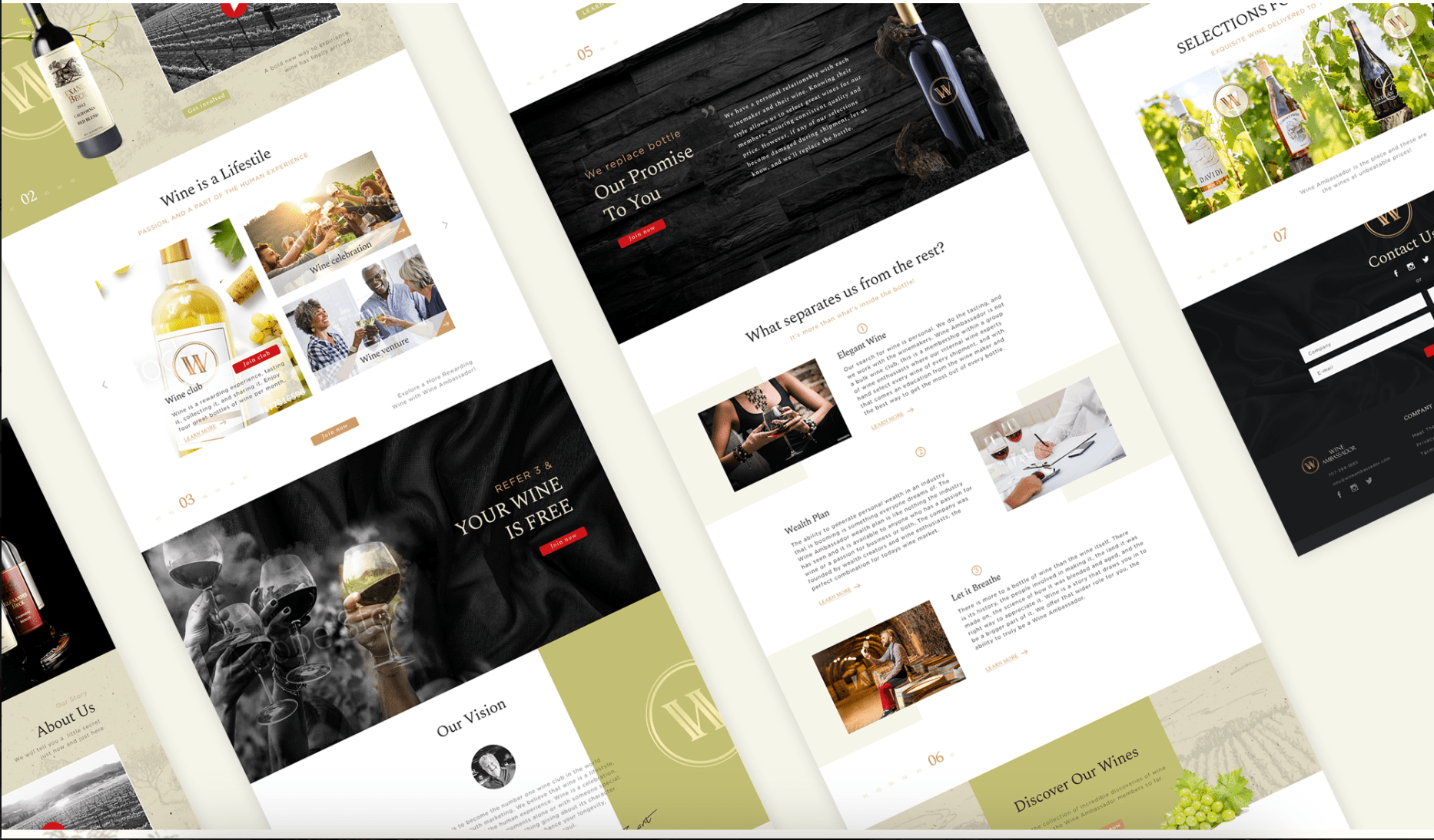 Landing page Bio nutrition industry bright energetic vibe